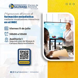 Afiche del Mejoramiento del proceso de formación estadística mediante visualizadores interactivos en el INEC 